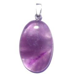 Amethyst Cabochon 925 Sterlingsilber Anhänger Kettenanhänger violett